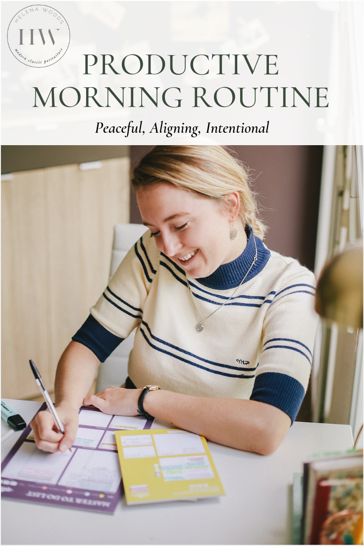 Helena Woods productive goal-setting morning routine