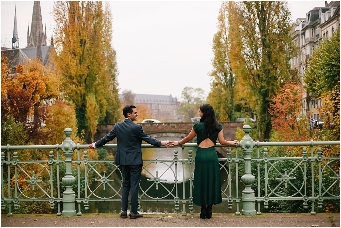 Strasbourg France engagement photographer for marriage proposal 