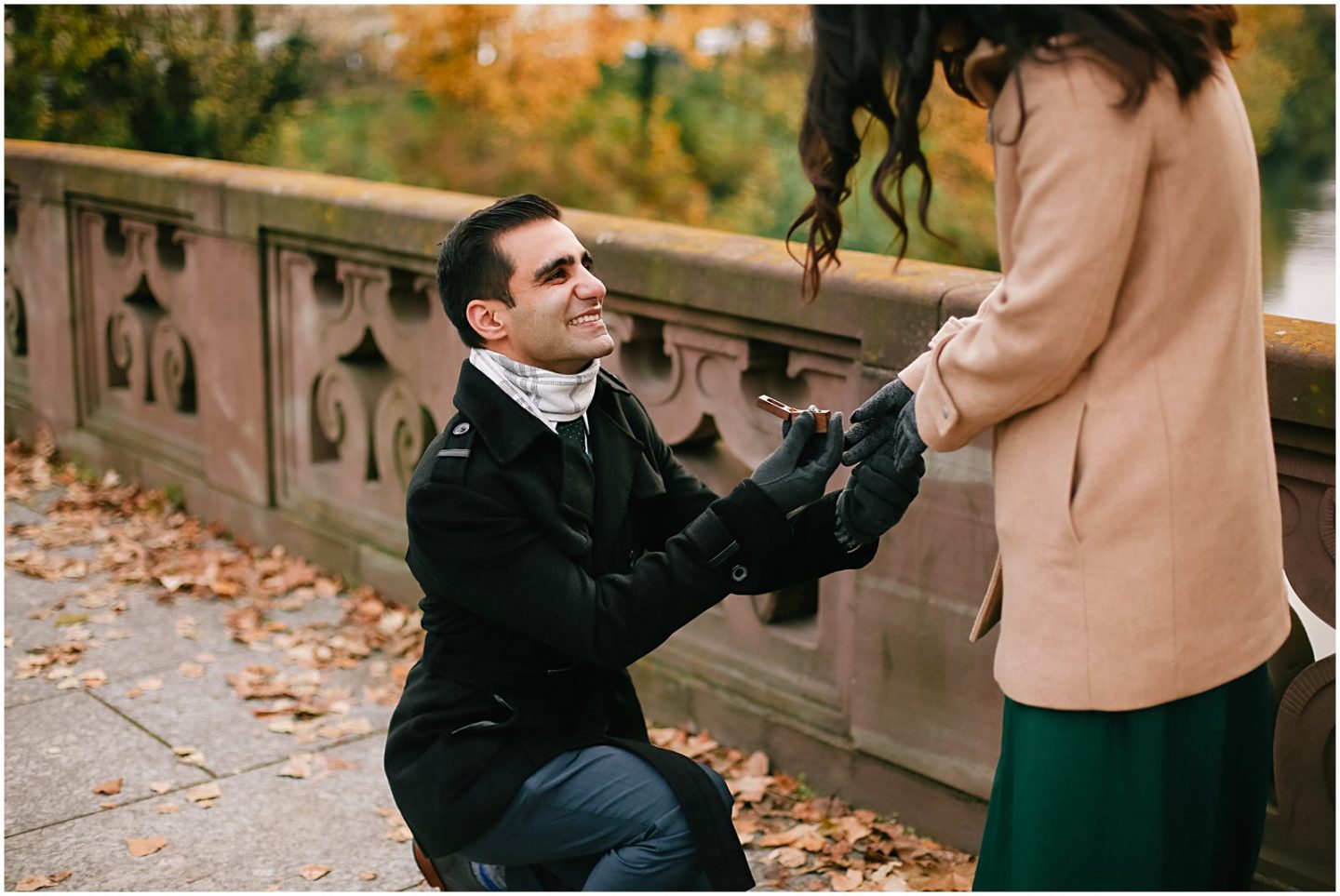 surprise proposal engagement session with Strasbourg photographer Helena Woods