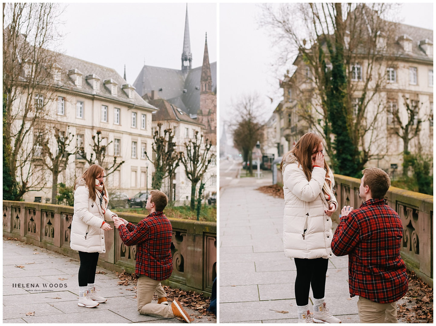 Amber Mariano gets engaged in Strasbourg France | Helena Woods Photography