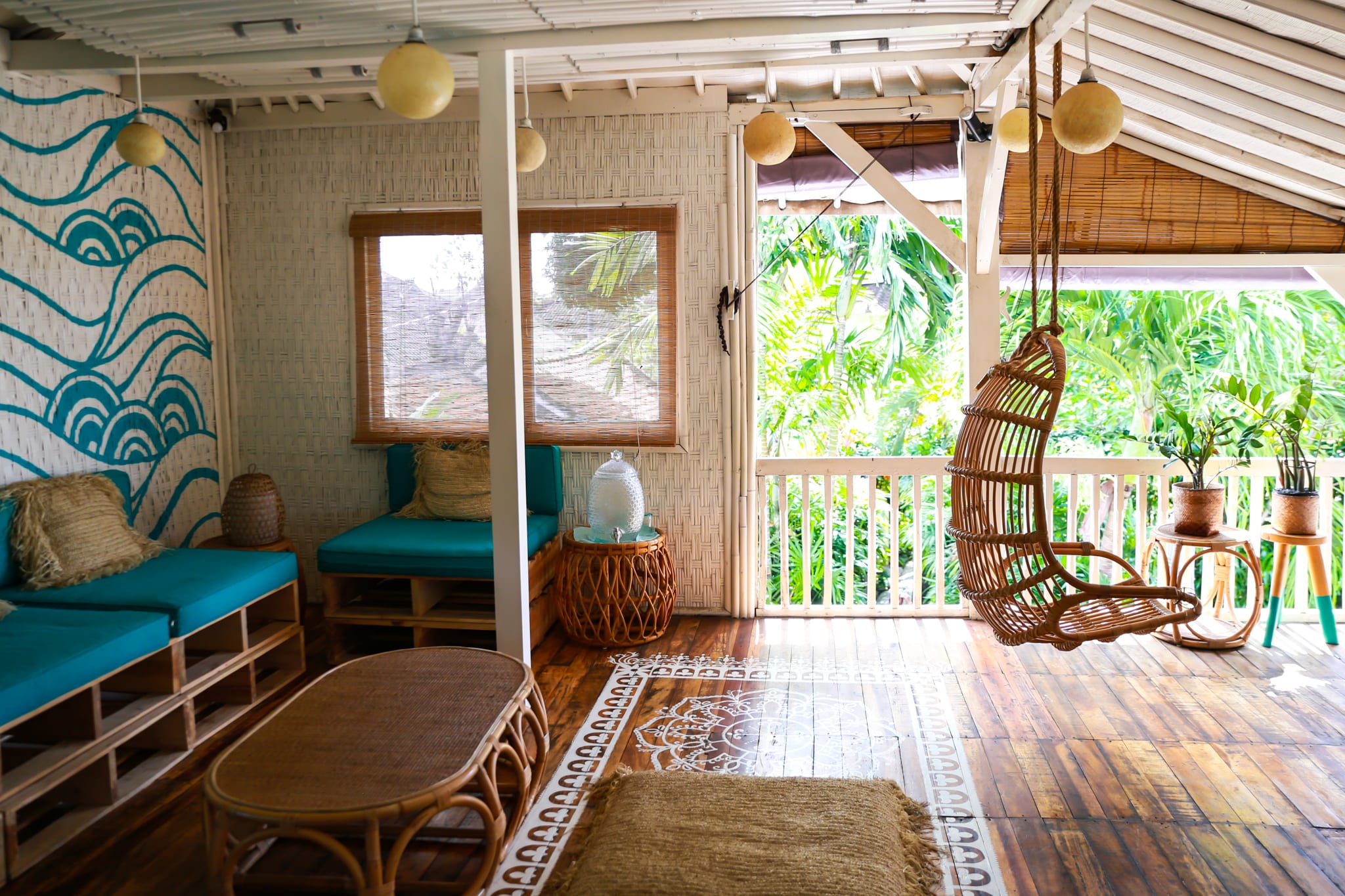The Chillhouse Lounge Room with Swing in Canggu, Bali