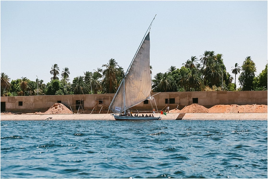 Sailboat in the nile river with Travel Talk Tours Felucca Odyssey
