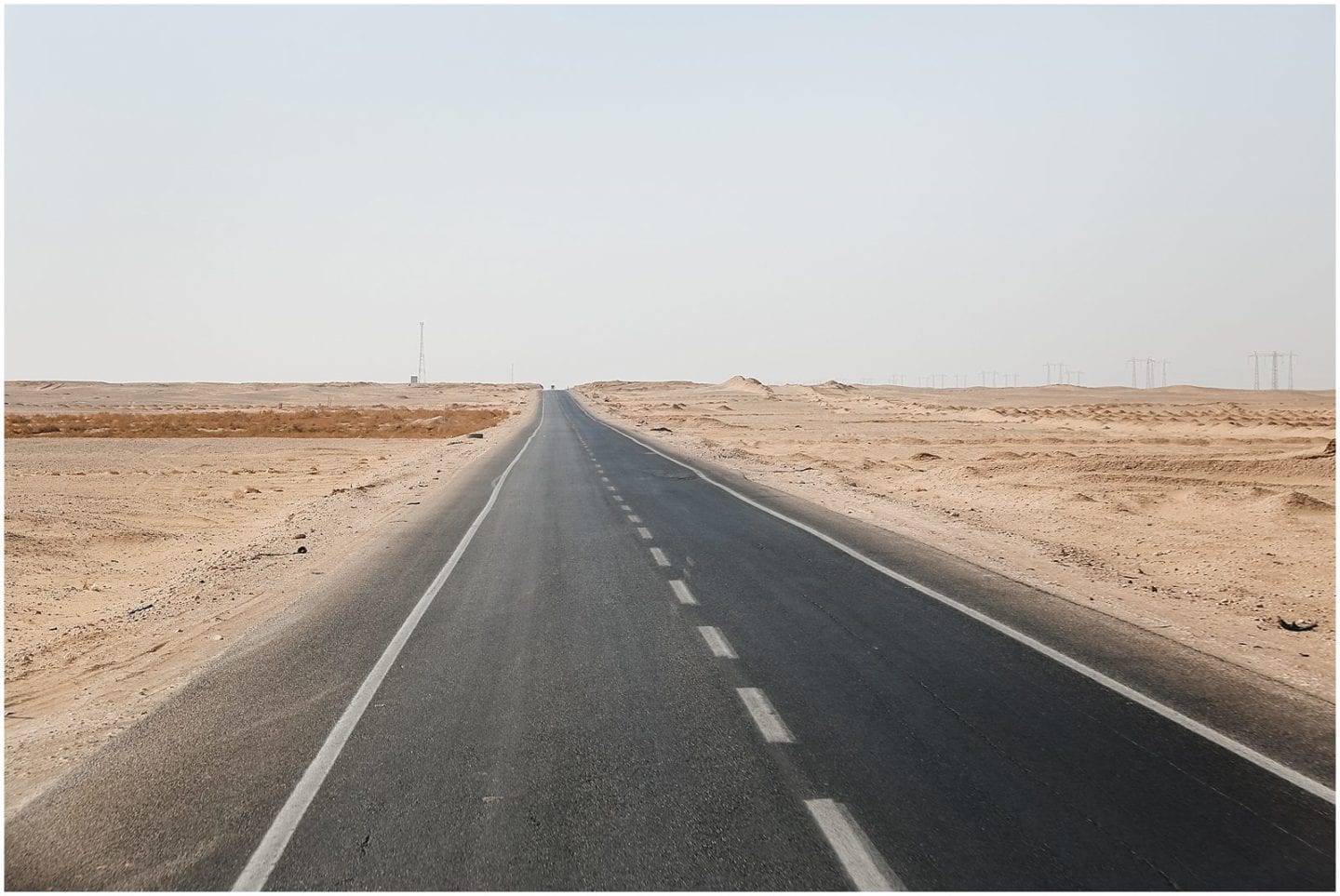Desert Road Highway in Ancient Egypt 