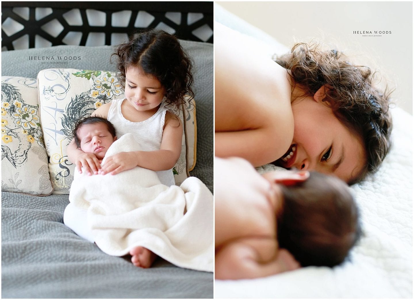 child and newborn siblings with connecticut lifestyle newborn phototgrapher helena woods