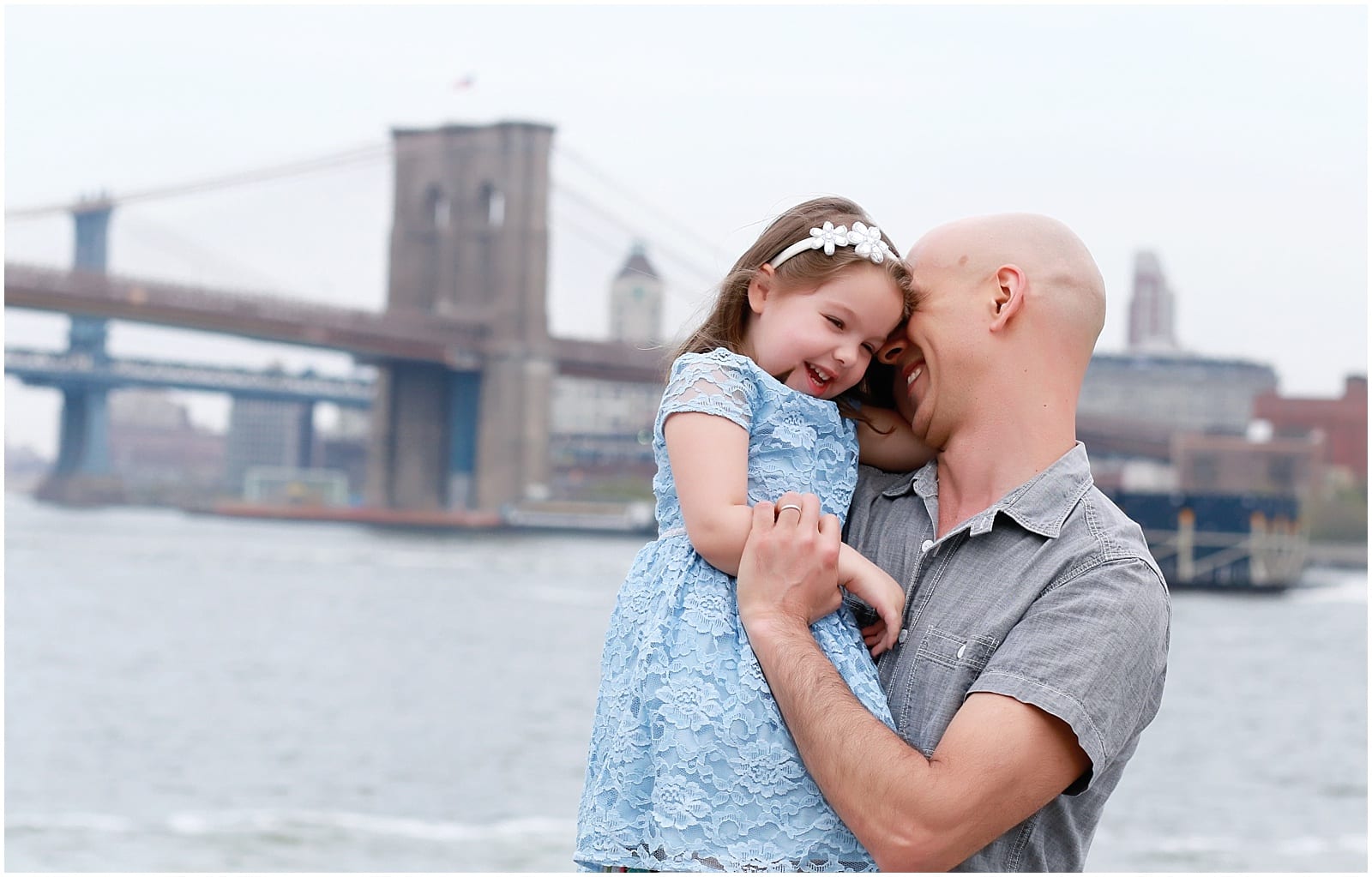 Helena Woods Brooklyn Bridge Manhattan NYC Family Photographer Father's Day