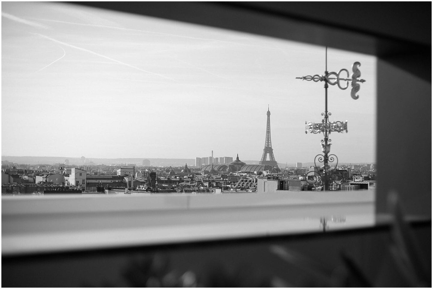 Paris Effiel Tower view from Galleries Lafaytte
