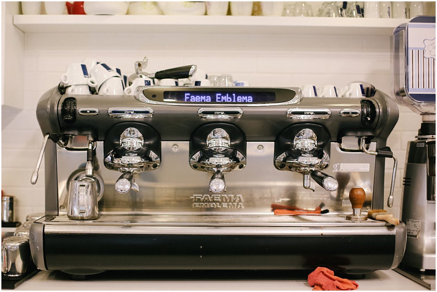 cappuccino machine in bari italy cafe 