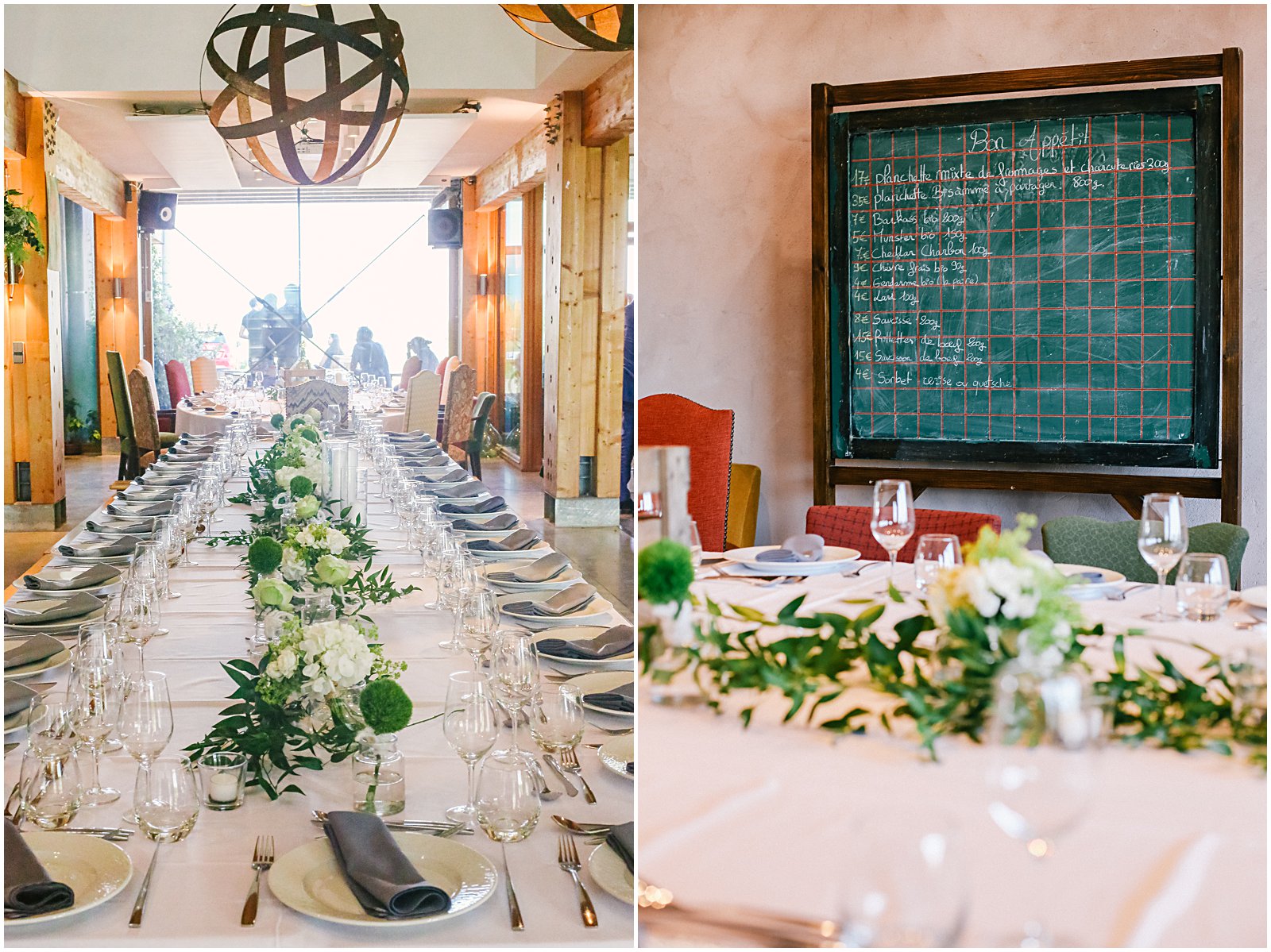 Reception at Achilles Domaine Winery and Vineyards wedding in Alsace France photographed by Helena Woods