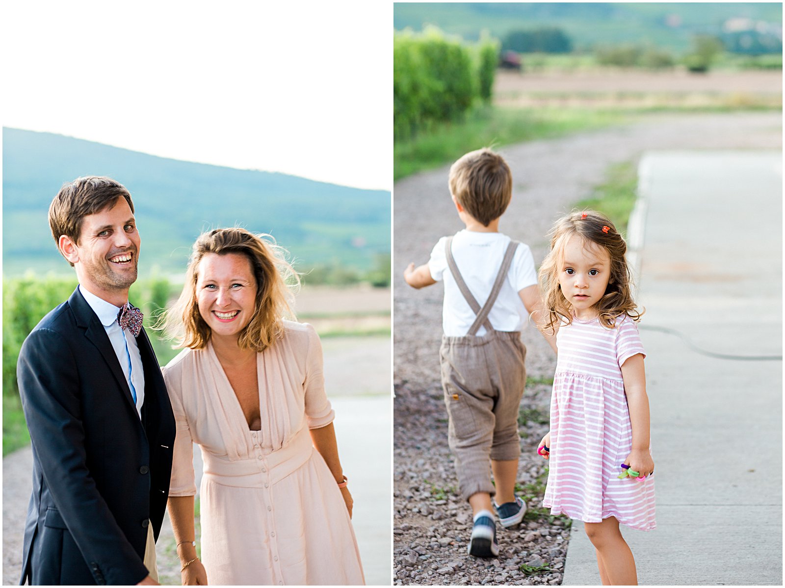 wedding guests and kids portraits in France by Helena Woods