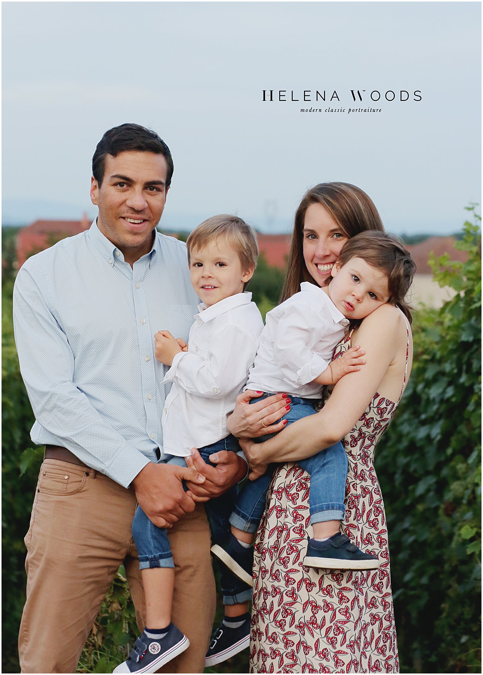 portraits in the vineyards of Wettolsheim Alsace France with Family Photographer Helena Woods