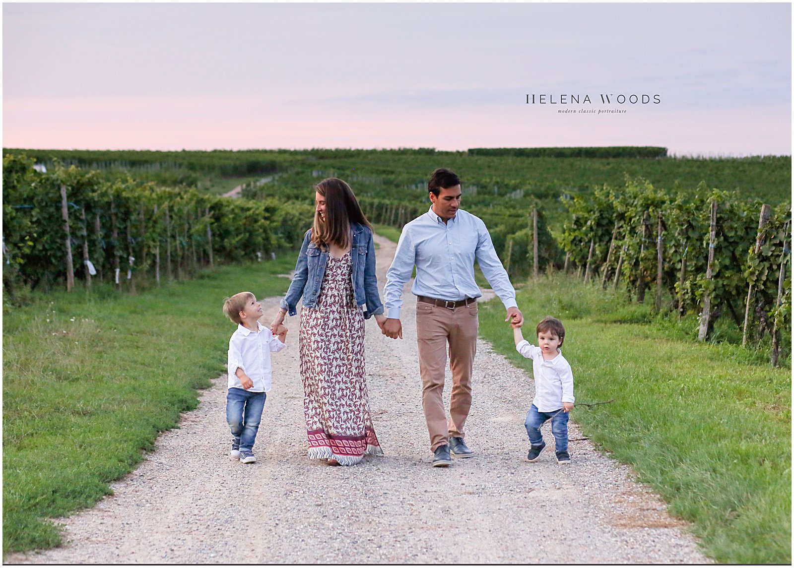 portraits in the vineyards of Wettolsheim Alsace France with Family Photographer Helena Woods