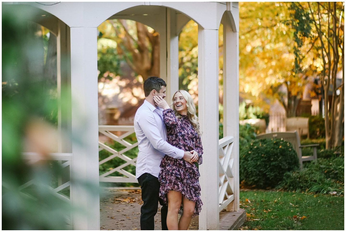 engagement photo session at the Carlyle House with Old Town Alexandria family photographer Helena Woods