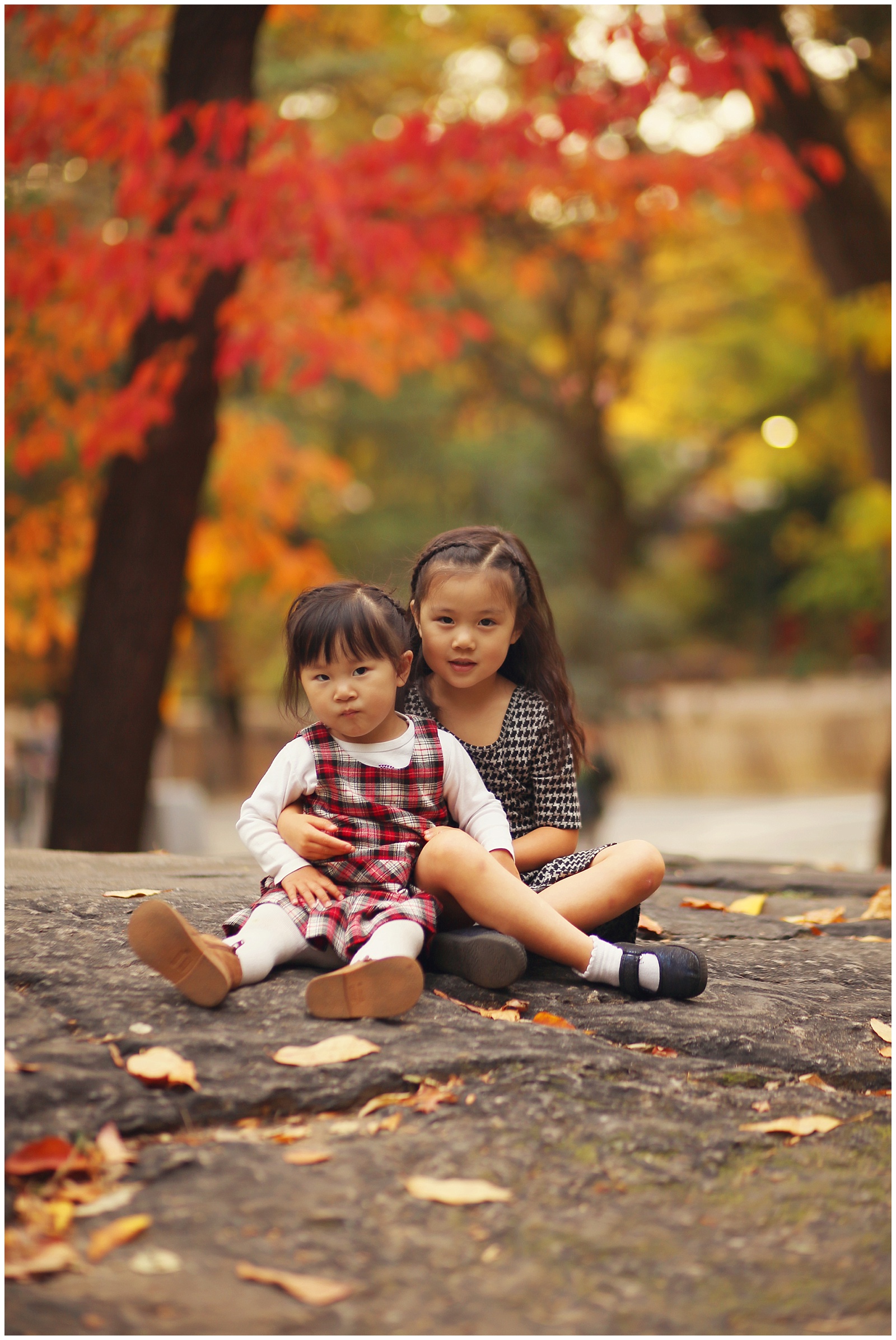 nyc family photographer fall photos with kids