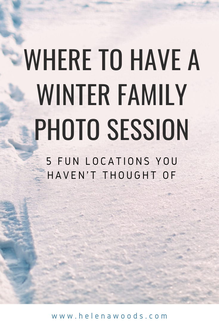 where to have a winter family photo session with family photographer France Helena Woods